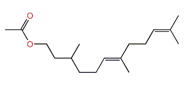 (E)-3,7,11-Trimethyl-6,10-dodecadienyl acetate